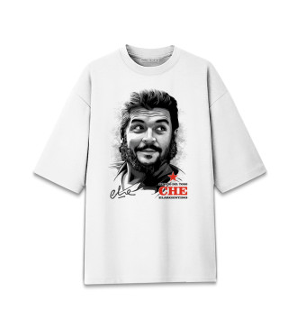Мужская Хлопковая футболка оверсайз Портрет Че Гевары