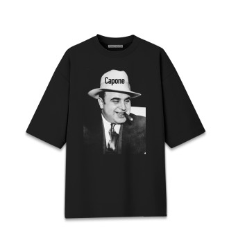 Мужская Хлопковая футболка оверсайз Аль Капон