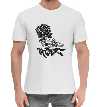 Мужская Хлопковая футболка Роза