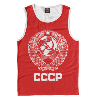 Майка для мальчиков Герб СССР (красный фон)