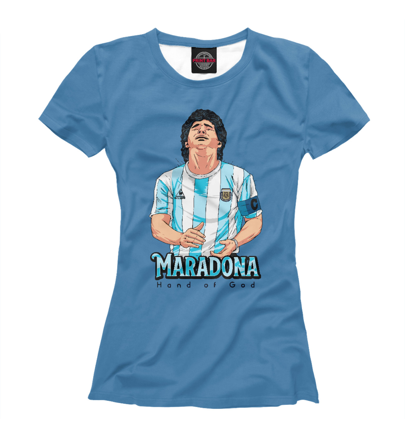 Женская Футболка Марадона, артикул: FLT-376870-fut-1