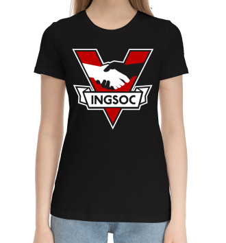 Женская Хлопковая футболка Ingsoc