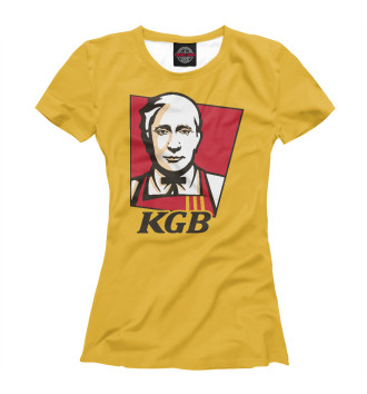 Женская Футболка Putin KGB
