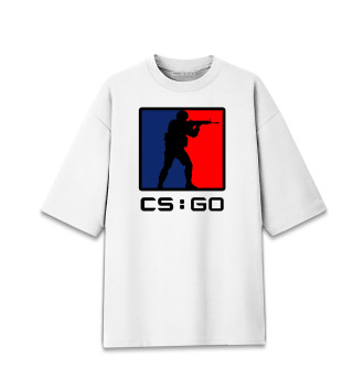 Мужская Хлопковая футболка оверсайз Counter-Strike