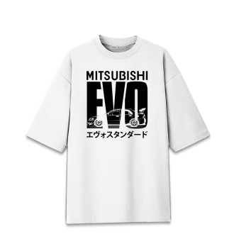 Мужская Хлопковая футболка оверсайз EVO