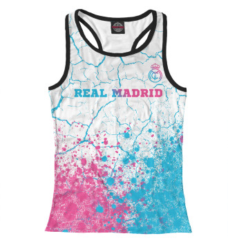 Женская Борцовка Real Madrid Neon Gradient (трещины)