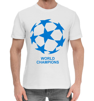 Мужская Хлопковая футболка World champions