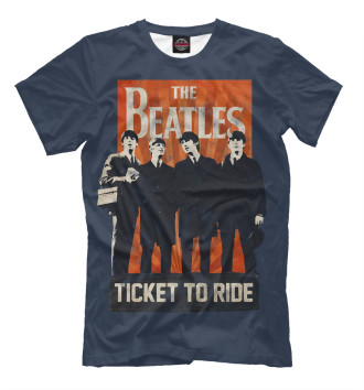 Мужская Футболка The Beatles ticket to ride