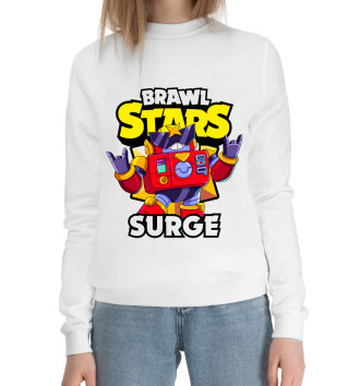 Женский Хлопковый свитшот Brawl Stars, Surge
