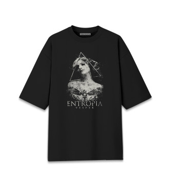 Женская Хлопковая футболка оверсайз Entropia