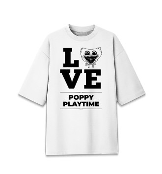Мужская Хлопковая футболка оверсайз Poppy Playtime Love Classic