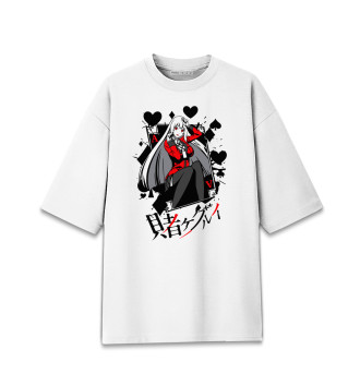 Мужская Хлопковая футболка оверсайз Kakegurui Безумный азарт