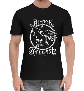 Мужская Хлопковая футболка Black Sabbath демон