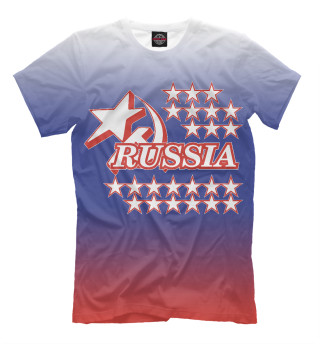 Мужская футболка Russia (звёзды)