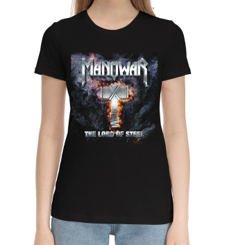 Женская Хлопковая футболка Manowar