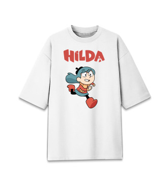 Женская Хлопковая футболка оверсайз Hilda