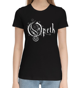 Женская Хлопковая футболка Opeth