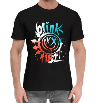 Мужская Хлопковая футболка Blink 182