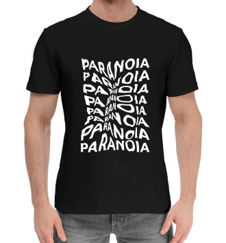 Мужская Хлопковая футболка Паранойя