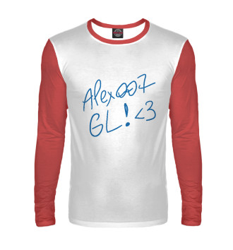 Мужской Лонгслив ALEX007: GL (red)