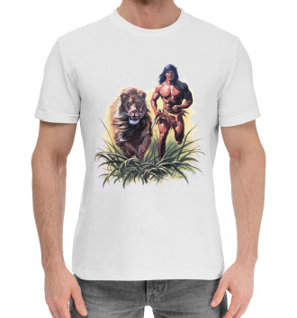 Мужская Хлопковая футболка Маугли