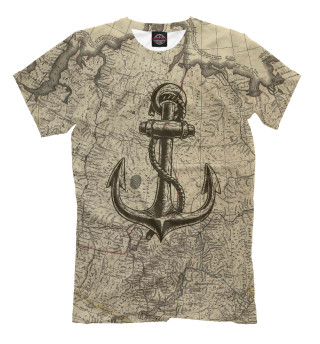 Мужская футболка Морская Карта