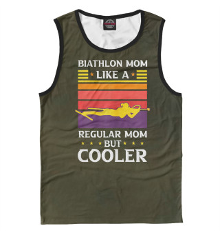 Мужская майка Womens Biathlon Mom Like A
