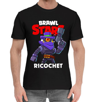 Мужская Хлопковая футболка Brawl Stars, Ricochet