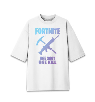 Женская Хлопковая футболка оверсайз Fortnite