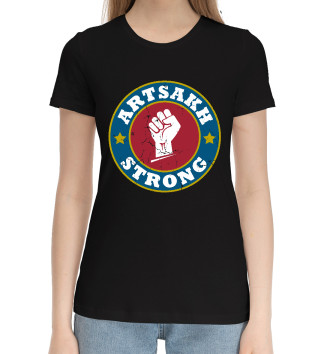 Женская Хлопковая футболка Artsakh Strong