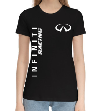 Женская Хлопковая футболка Инфинити | Racing