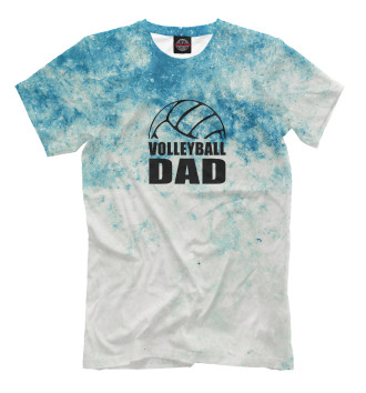 Мужская Футболка Volleyball Dad