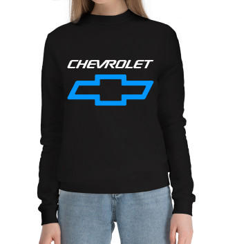 Женский Хлопковый свитшот Chevrolet