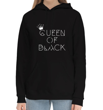 Женский Хлопковый худи Queen of black