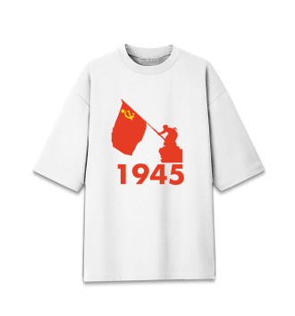 Хлопковая футболка оверсайз для девочек День Победы