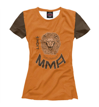 Женская футболка MMA лев