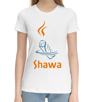Женская Хлопковая футболка Shawa initial