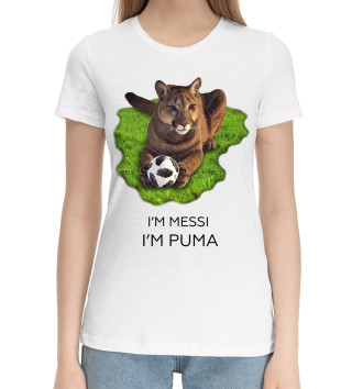 Женская Хлопковая футболка Пума