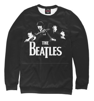 Женский Свитшот The Beatles черный фон