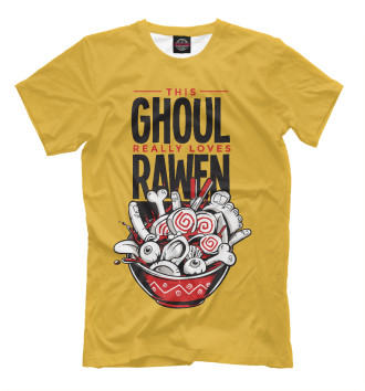 Мужская Футболка Raw Ghoul ramen