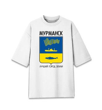 Мужская Хлопковая футболка оверсайз Мурманск