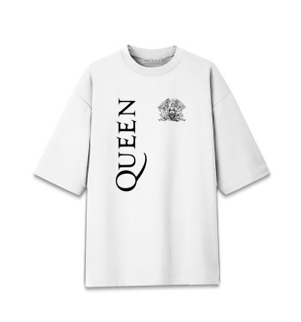 Женская Хлопковая футболка оверсайз Queen