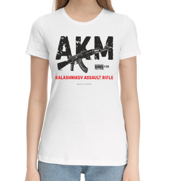 Женская Хлопковая футболка Автомат Калашникова (АКМ)