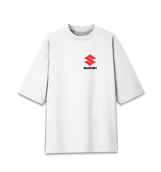 Женская Хлопковая футболка оверсайз Suzuki | Сузуки