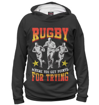 Мужское Худи Rugby For Trying