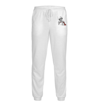 Мужские Спортивные штаны Белого цвета
