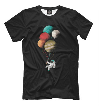 Футболка для мальчиков Астронавт с шариками
