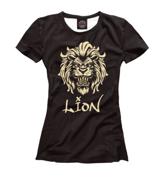Женская Футболка Lion#2