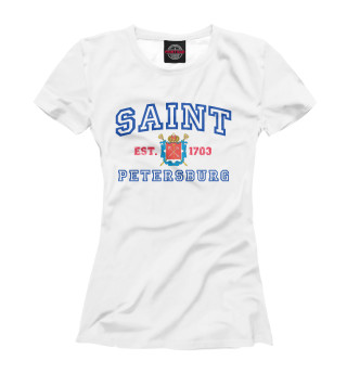 Женская футболка Saint Petersburg 1703
