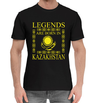 Мужская Хлопковая футболка Легенды Казахстана
